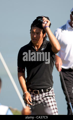 Ryo Ishikawa (JPN), MARCH 23, 2012 - Golf : Ryo Ishikawa of Japan during the second round of the Arnold Palmer Invitational at Arnold Palmer's Bay Hill Club and Lodge in Orlando, Florida. (Photo by Thomas Anderson/AFLO)(JAPANESE NEWSPAPER OUT) Stock Photo