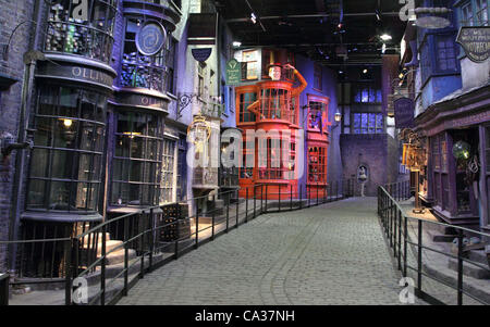 Leavesden, Herts -  'Warners Bros Studio Tour - The Making of Harry Potter' at Leavesden Studios, Watford, Hertfordshire - March 30th 2012  Photo by Keith Mayhew Stock Photo