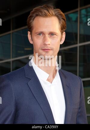 Alexander Skarsgard at arrivals for TRUE BLOOD Season 5 Premiere, Cinerama Dome at The Arclight Hollywood, Los Angeles, CA May 30, 2012. Photo By: Emiley Schweich/Everett Collection Stock Photo