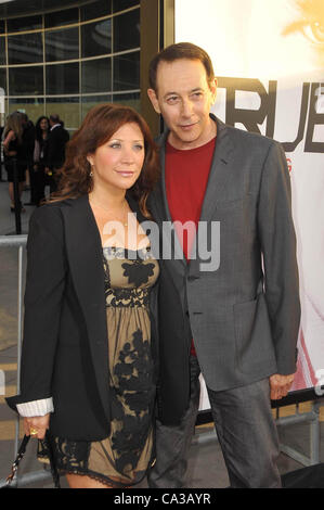 May 30, 2012 - Los Angeles, California, U.S. - Cheri O'Teri, Paul Reubens Attending The Los Angeles Premiere for the Fifth Season of HBO's  Series ''True Blood'' Held At The Cinerama Dome  in Hollywood, California on May 30,2012. 2012(Credit Image: Â© D. Long/Globe Photos/ZUMAPRESS.com) Stock Photo