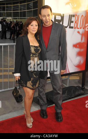 May 30, 2012 - Los Angeles, California, U.S. - Cheri O'Teri, Paul Reubens Attending The Los Angeles Premiere for the Fifth Season of HBO's  Series ''True Blood'' Held At The Cinerama Dome  in Hollywood, California on May 30,2012. 2012(Credit Image: Â© D. Long/Globe Photos/ZUMAPRESS.com) Stock Photo