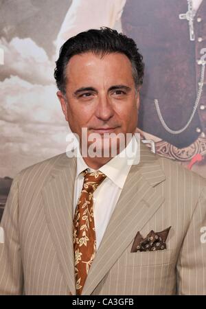 Andy Garcia at arrivals for FOR GREATER GLORY Premiere, Samuel Goldwyn Theatre at AMPAS, Los Angeles, CA May 31, 2012. Photo By: Elizabeth Goodenough/Everett Collection Stock Photo