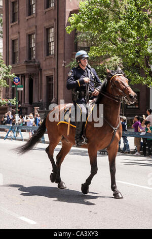New York, NY – 3 Jun 2012 – The largest Philippine Independence Day Parade in the USA takes place in Manhattan annually. Stock Photo