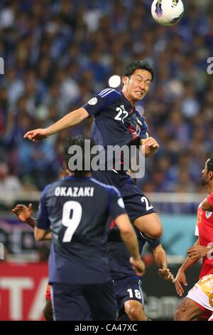 Maya Yoshida (JPN),  June 3, 2012 - Football / Soccer :  FIFA World Cup Brazil 2014 Asian Qualifier Final Round, Group B  match between Japan 3-0 Oman  at Saitama Stadium 2002, Saitama, Japan.  (Photo by Daiju Kitamura/AFLO SPORT) [1045] Stock Photo