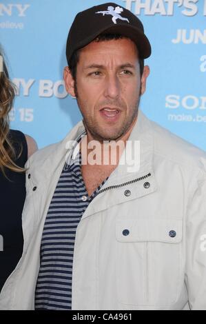 June 4, 2012 - Los Angeles, California, USA - Jun 04, 2012 - Los Angeles, California, USA - Actor ADAM SANDLER at the 'That's My Boy' World Premiere held at the Regency Village Theater. (Credit Image: © Paul Fenton/ZUMAPRESS.com) Stock Photo