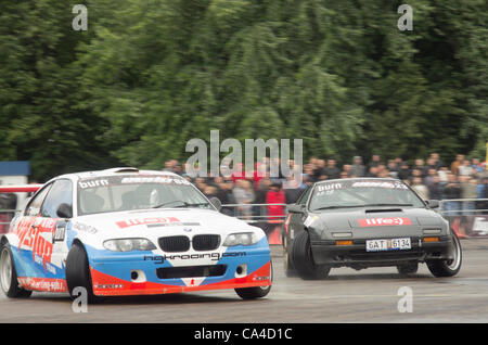 Minsk, Belarus, EEDC round 1 Eastern European Drifting Championship 2012 June 2 Stock Photo
