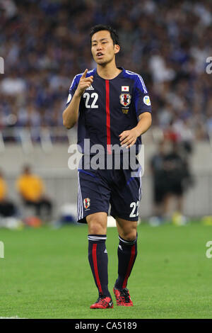 Maya Yoshida (JPN),  JUNE 8, 2012 - Football / Soccer :  FIFA World Cup Brazil 2014 Asian Qualifier  Final Round Group B  between Japan 6-0 Jordan  at Saitama Stadium 2002, Saitama, Japan.  (Photo by YUTAKA/AFLO SPORT) [1040] Stock Photo