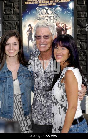 Holly Cronin, Kevin Cronin, Lisa Cronin at arrivals for ROCK OF AGES Premiere, Grauman's Chinese Theatre, Los Angeles, CA June 8, 2012. Photo By: Michael Germana/Everett Collection Stock Photo