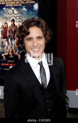 Diego Boneta at arrivals for ROCK OF AGES Premiere, Grauman's Chinese Theatre, Los Angeles, CA June 8, 2012. Photo By: Michael Germana/Everett Collection Stock Photo