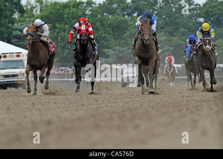 Feb. 8, 2007 - New York, New York, U.S. - Joel Rosario aboard Teeth of the Dog wins the  The Easy Goer Stakes at Belmont Park on Preakness Day in Elmont, NY on 06/09/12. (Credit Image: © Ryan Lasek/Eclipse/ZUMAPRESS.com) Stock Photo