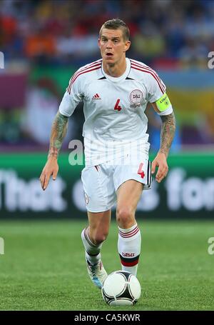 DANIEL AGGER DENMARK LIVERPOOL FC DENMARK & LIVERPOOL FC METALIST STADIUM KHARKIV UKRAINE UKRAINE 09 June 2012 Stock Photo