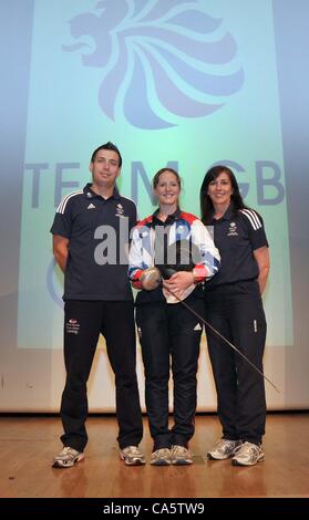 INSTITUTE OF EDUCATION, LONDON, UK, Tuesday. 12/06/2012. Fencing Athletes Selected to Team GB for London 2012 Olympics. Stock Photo