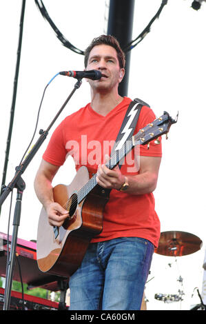 June 11, 2012 - Raleigh, North Carolina, U.S. - Singer ANDY GRAMMAR performing live at the Raleigh Amphitheater. (Credit Image: © Tina Fultz/ZUMAPRESS.com) Stock Photo