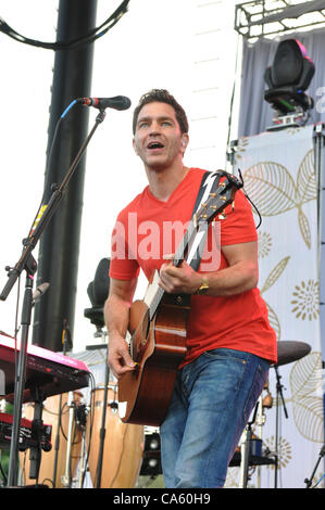 June 11, 2012 - Raleigh, North Carolina, U.S. - Singer ANDY GRAMMAR performing live at the Raleigh Amphitheater. (Credit Image: © Tina Fultz/ZUMAPRESS.com) Stock Photo