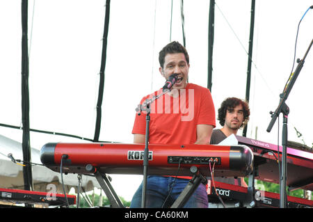 June 11, 2012 - Raleigh, North Carolina, U.S. - Singer ANDY GRAMMAR performing live at the Raleigh Amphitheater. (Credit Image: © Tina Fultz/ZUMAPRESS.com) Stock Photo