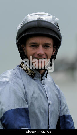 DAVID ALLAN JOCKEY YORK RACECOURSE YORK ENGLAND 15 June 2012 Stock Photo