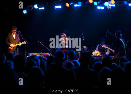 June 20, 2012 - Singer/Songwriter Lisa Marie Presley, daughter of Elvis and Priscilla Presley, performs an intamite show at the Bottom Lounge in Chicago, IL.  The ''Princess of Rock and Roll'' is on tour promoting her third studio album ''Storm & Grace'' which was relased on May 15th, 2012. (Credit Image: © Maureen Vana/ZUMAPRESS.com) Stock Photo