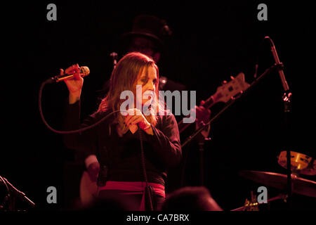 June 20, 2012 - Singer/Songwriter Lisa Marie Presley, daughter of Elvis and Priscilla Presley, performs an intamite show at the Bottom Lounge in Chicago, IL.  The ''Princess of Rock and Roll'' is on tour promoting her third studio album ''Storm & Grace'' which was relased on May 15th, 2012. (Credit Image: © Maureen Vana/ZUMAPRESS.com) Stock Photo