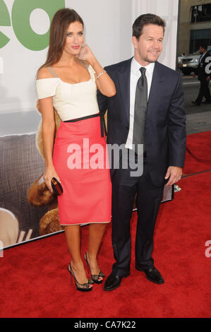 June 21, 2012 - Los Angeles, California, U.S. - Mark Wahlberg, Rhea Durham Attending The Los Angeles Premiere of ''TED'' Held at the Grauman's Chinese Theatre in Hollywood, California on June 21, 2012. 2012.(Credit Image: Â© D. Long/Globe Photos/ZUMAPRESS.com) Stock Photo