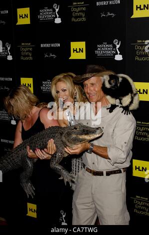 Debbie Gibson, Jack Hannah at arrivals for Daytime Entertainment Creative Arts Emmy Awards, Beverly Hilton Hotel, Los Angeles, CA June 23, 2012. Photo By: Michael Germana/Everett Collection/Alamy Live News Stock Photo