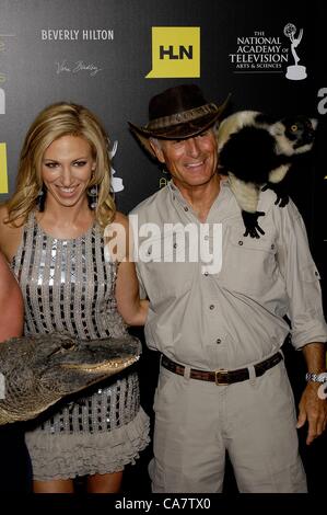 Debbie Gibson, Jack Hannah at arrivals for Daytime Entertainment Creative Arts Emmy Awards, Beverly Hilton Hotel, Los Angeles, CA June 23, 2012. Photo By: Michael Germana/Everett Collection/Alamy Live News Stock Photo