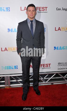 Channing Tatum at arrivals for MAGIC MIKE Premiere at Los Angeles Film Festival (LAFF), Regal Cinemas L.A. Live, Los Angeles, CA June 24, 2012. Photo By: Elizabeth Goodenough/Everett Collection Stock Photo