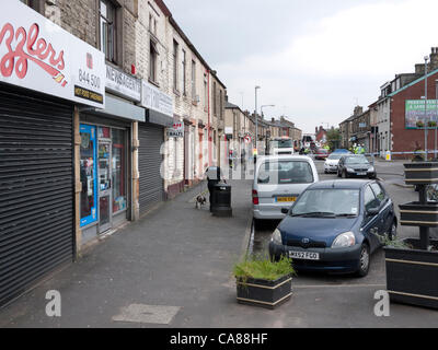 26th June 2012. A huge explosion this morning in the Shaw area of Oldham. Two houses were completely destroyed and one person was took to hospital with 80% burns. Other people are still unaccounted for. A gas leak had been reported prior to the explosion. Stock Photo