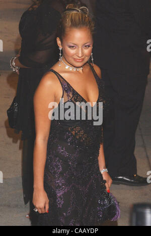 Feb 29, 2004; Los Angeles, CA, USA; NICOLE RICHIE arrives at the 2004 Vanity Fair Oscar Party at Morton's in West Hollywood.