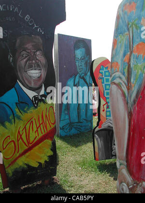 May 01, 2004; New Orleans, Louisiana, USA; Paintings at the New Orleans Jazz and Heritage Festival. Stock Photo