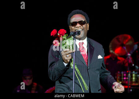 Aug. 25, 2010 - Morrison, Colorado, U.S. - Legendary soul/gospel singer, and Rock and Roll Hall of Fame inductee, AL GREEN performs during the B.B. King Blues Festival at Red Rocks Amphitheater. (Credit Image: © Don Senia Murray/ZUMApress.com) Stock Photo