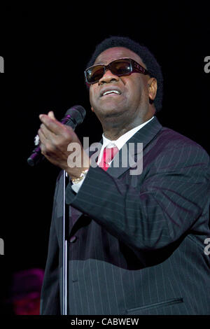 Aug. 25, 2010 - Morrison, Colorado, U.S. - Legendary soul/gospel singer, and Rock and Roll Hall of Fame inductee, AL GREEN performs during the B.B. King Blues Festival at Red Rocks Amphitheater. (Credit Image: © Don Senia Murray/ZUMApress.com) Stock Photo