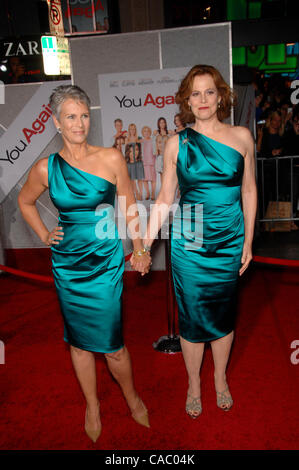 Sept. 22, 2010 - Hollywood, California, U.S. - Jamie Lee Curtis and Sigourney Weaver during the premiere of the new movie from Touchstone Pictures YOU AGAIN, held at the El Capitan Theatre, on September 22, 2010, in Los Angeles.. 2010.K65977MGE(Credit Image: Â© Michael Germana/Globe Photos/ZUMApress Stock Photo