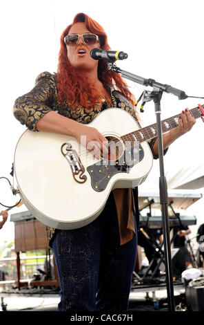 Jun 10, 2010 - Nashville, Tennessee; USA - Singer / Guitarist WYNONNA JUDD of the group The Judds kick off the CMA Music Festival at the Riverfront Stages located in downtown Nashville. Copyright 2010 Jason Moore. (Credit Image: © Jason Moore/ZUMApress.com) Stock Photo