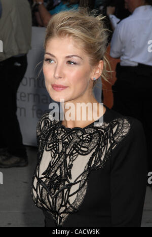 Sept. 12, 2010 - Toronto, ON, Canada - Rosamund Pike at the 2010  Toronto International Film Festival premiere of 'Barney's Version' (Credit Image: © Dan Herrick/ZUMApress.com) Stock Photo