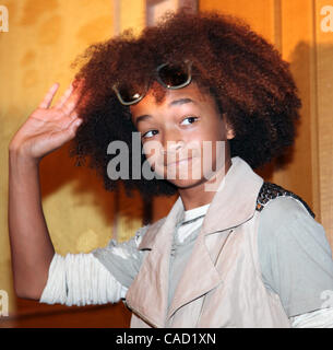 Aug 5, 2010 - Tokyo, Japan - U.S. actor Jaden Smith attends 'The Karate Kid' premiere at The Ritz-Carlton Hotel Tokyo on August 5, 2010 in Tokyo, Japan. (Credit Image: © Koichi Kamoshida/Jana/ZUMApress.com ) Stock Photo