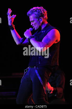 Billy Idol performed a live concert at the Chumash Casino Resort in Santa Ynez, CA. on August 19, 2010.(Credit Image: © John Pyle/Cal Sport Media/ZUMApress.com) Stock Photo