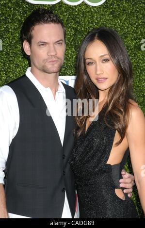 July 28, 2010 - Los Angeles, California, USA - Jul 28, 2010 - Los Angeles, California, USA - Actor SHANE WEST, Actress MAGGIE Q  at the CBS-Showtime-CW Summer TCA's held at the Beverly Hilton, Los Angeles. (Credit Image: © Paul Fenton/ZUMApress.com) Stock Photo