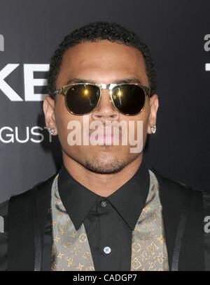 Aug. 04, 2010 - Los Angeles, California, USA - Aug 04, 2010 - Los Angeles, California, USA - CHRIS BROWN at the World Premiere of 'Takers' held at the Archlight Cinerama Dome Hollywood. (Credit Image: © Paul Fenton/ZUMApress.com) Stock Photo