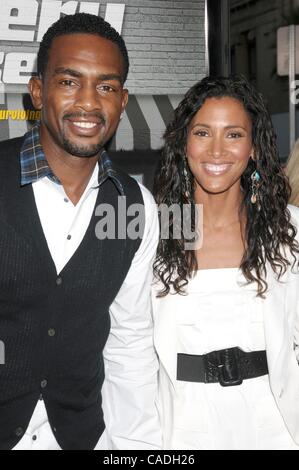 Aug. 12, 2010 - Los Angeles, California, USA - Aug 12, 2010 - Los Angeles, California, USA - Actor BILL BELLAMY and wife KRISTEN BAKER  at the  'Lottery Ticket' World Premiere held at Grauman's Chinese Theater, Hollywood. (Credit Image: © Paul Fenton/ZUMApress.com) Stock Photo