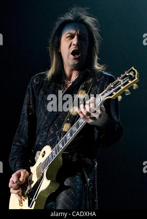 Aug 17, 2010 - Broomfield, Colorado, U.S. - Guitarist JEFF LABAR of Cinderella performs live at the 1st. Bank Center in Broomfield, CO. (Credit Image: © Hector Acevedo/ZUMApress.com) Stock Photo