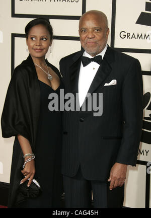 Feb 10, 2008 - Los Angeles, California, USA - Motown founder BERRY GORDY with granddaughter AUTUMN JACKSON during arrivals at the 50th Annual GRAMMY Awards held at the Staples Center. (Credit Image: © Lisa O'Connor/ZUMA Press) Stock Photo