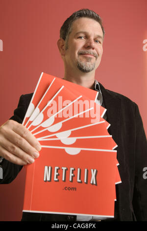 Feb 16, 2008 - Los Gatos, California, USA - Netflix CEO REED HASTINGS is photographed at the company's offices in Los Altos, CA.  (Credit Image: Stock Photo