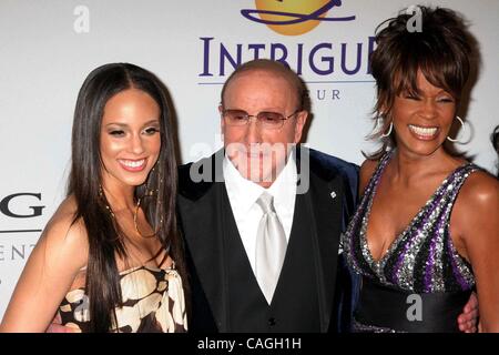 Feb. 9, 2008 - Hollywood, California, U.S. - I12992CHW.2008 CLIVE DAVIS PRE-GRAMMY PARTY   .BEVERLY HILLS HOTEL,  BEVERLY HILLS, CA .02/09/08.ALICIA KEYS, CLIVE DAVIS AND WHITNEY HOUSTON (Credit Image: Â© Clinton Wallace/Globe Photos/ZUMAPRESS.com) Stock Photo