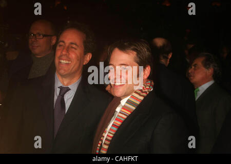 Jan. 17, 2008 - New York, New York, U.S. - AFTERPARTY FOR THE BROADWAY OPENING OF ''NOVEMBER'' AT BOND 45.NEW YORK New York 01-17-2008                                             2008.MATTHEW BRODERICK AND JERRY SEINFELD.K56080RM(Credit Image: Â© Rick Mackler/Globe Photos/ZUMAPRESS.com) Stock Photo