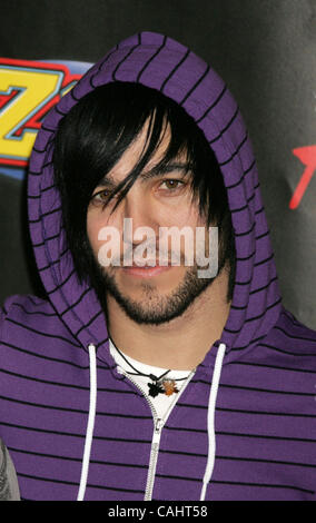 Dec 14, 2007 - New York, NY, USA -  Musician PETE WENTZ of FALL OUT BOY poses for photos in the press room for Z100's Jingle Ball 2007 held at Madison Square Garden. (Credit Image: © Nancy Kaszerman/ZUMA Press) Stock Photo