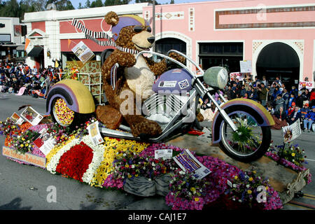 Jan 01, 2008 - Pasadena, CA, USA -  Odd Fellows and Rebekahs float entry in the 2008 Tournament of Roses Parade on New Years Day. It is the 119th Rose Parade in Pasadena, California.  Photo by Jonathan Alcorn/ZUMA Press. © Copyright 2007 by Jonathan Alcorn Stock Photo