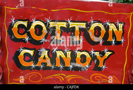 Oct. 24, 2010 - Los Angeles, California, U.S. - Sign reading 'Cotton Candy'. (Credit Image: © Olivier Pojzman/ZUMAPRESS.com) Stock Photo