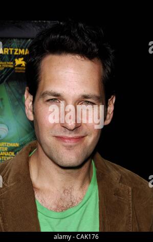 Oct. 4, 2007 - Hollywood, California, U.S. - Paul Rudd during the premiere of the new movie from Fox Searchlight Pictures THE DARJEELING LIMITED, held at the Samuel Goldwyn Theatre, at the Academy of Motion Picture Arts and Sciences, on October 4, 2007, in Beverly Hills, California..  -   K54926MGE( Stock Photo