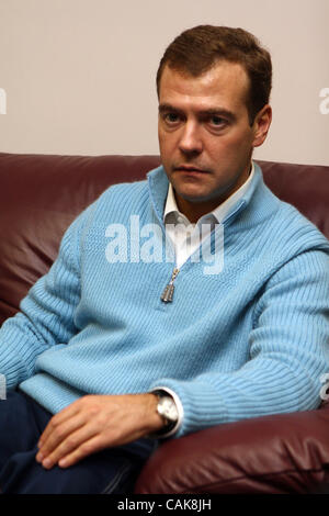 first vice premier Dmitri Medvedev at the informal meeting in Moscow Stock Photo