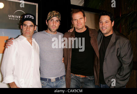 Sep 26, 2007 - Hollywood, CA, USA - Heroes cast ADRIAN PASDAR, ZACHARY QUINTO, JACK COLEMAN and GREG GRUNBERG at the premiere of NBC's new show 'LIFE' held at Celadon restaurant in Los Angeles. (Credit Image: © Lisa O'Connor/ZUMA Press) Stock Photo